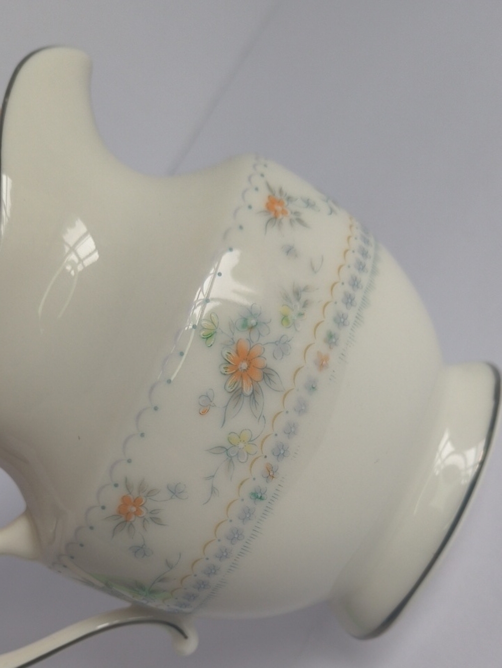 Floral Creamer Vintage Mikasa Rutledge Petite Bone China Japan 1980s